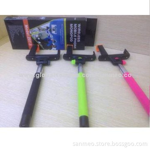 Wireless Mobile Phone Monopod, Compatible with iOS and Android Dual-system, Stainless Steel